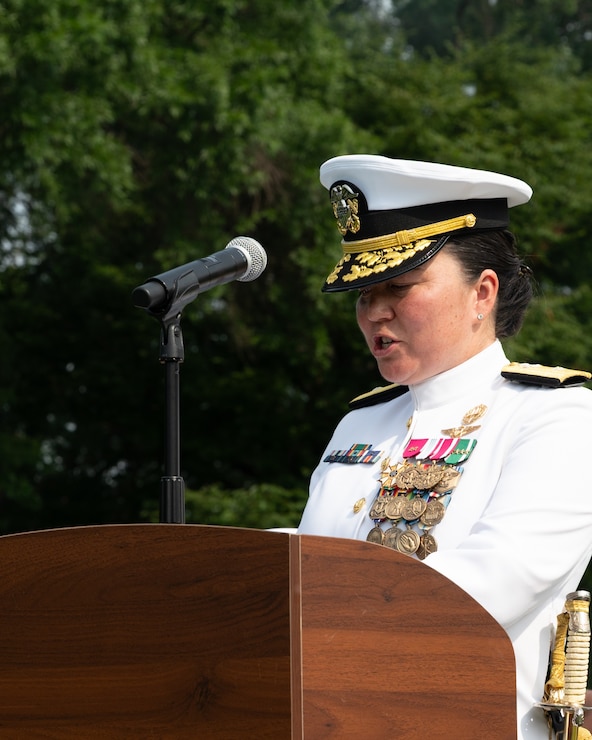 Rear Adm. David J. Faehnle was relieved by Rear Adm. Suzanne M. Bailey as commandant, Naval District Washington (NDW)