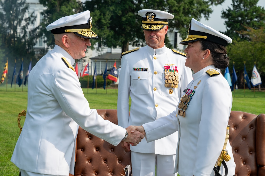 Rear Adm. David J. Faehnle was relieved by Rear Adm. Suzanne M. Bailey as commandant, Naval District Washington (NDW)