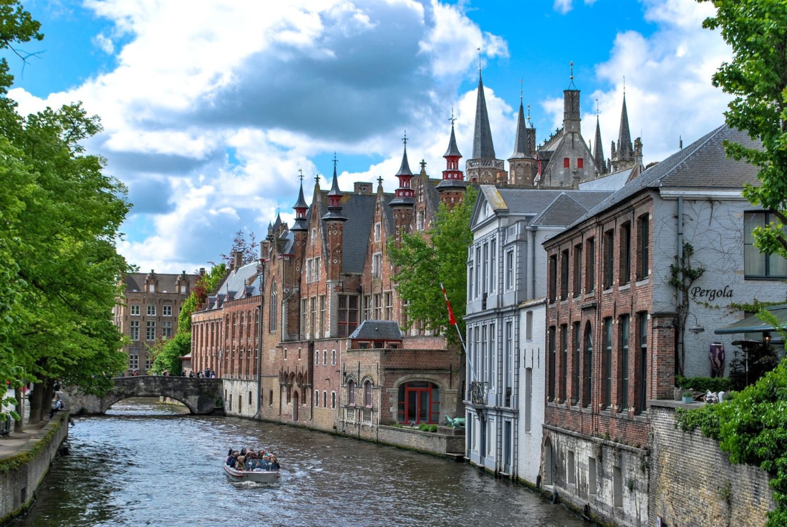 Picture of a canal lined by old buildings.