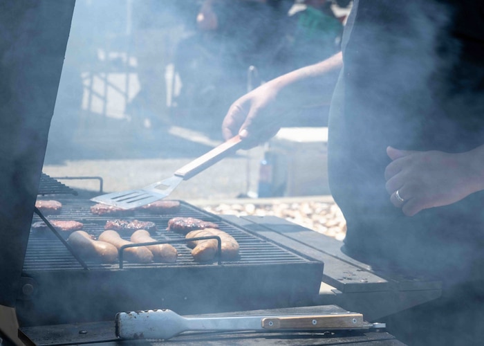 Even though school has started, summer is not over yet, the hot summer days brings opportunities to grill. The Edwards Fire and Emergency Services would like to remind teammates to stay safe while grilling. (U.S. Air Force photo by Airman Marharyta Chumakova)