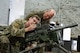U.S. Air Force Gen. S.L. Davis, commander of Air Force Global Strike Command, receives a brief about the Mk 19 grenade launcher from Airman 1st Class Ayden Kozlowsky, a 91st Missile Security Operations Squadron member, at Minot Air Force Base, North Dakota, July 30, 2026.