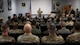 U.S. Air Force Gen. S.L. Davis, commander of Air Force Global Strike Command, speaks to Airmen assigned to the 91st Operations Group at Minot Air Force Base, North Dakota, July 30, 2026.