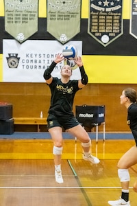 The Army West Point women's volleyball team held its preseason training camp Aug. 6 to 13, 2026, at Fort Indiantown Gap, Pennsylvania. The team invited local volleyball players for a youth volleyball clinic on Aug. 12.  (U.S. Army Photos by Pfc. Austin Duplessie)