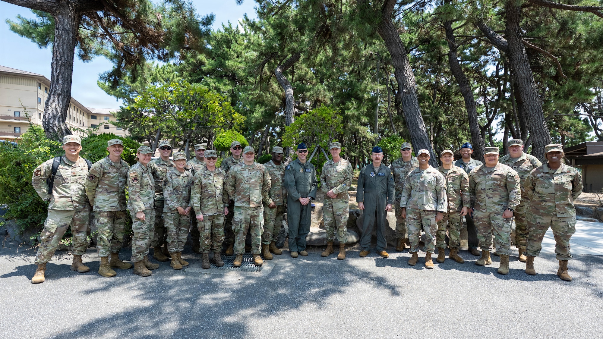 8th Fighter Wing leadership poses for group photo.