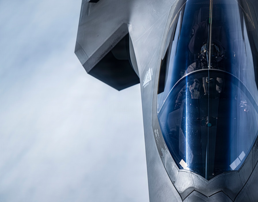 A U.S. Air Force F-35A Lightning II assigned to the 48th Fighter Wing prepares for aerial refueling over the North Sea July 20, 2026, during exercise Combat Archer U.K. The exercise provides British and U.S. units an opportunity to integrate during live-fire air-to-air training. (U.S. Air Force photo by Senior Airman Cody J. A. Mott)