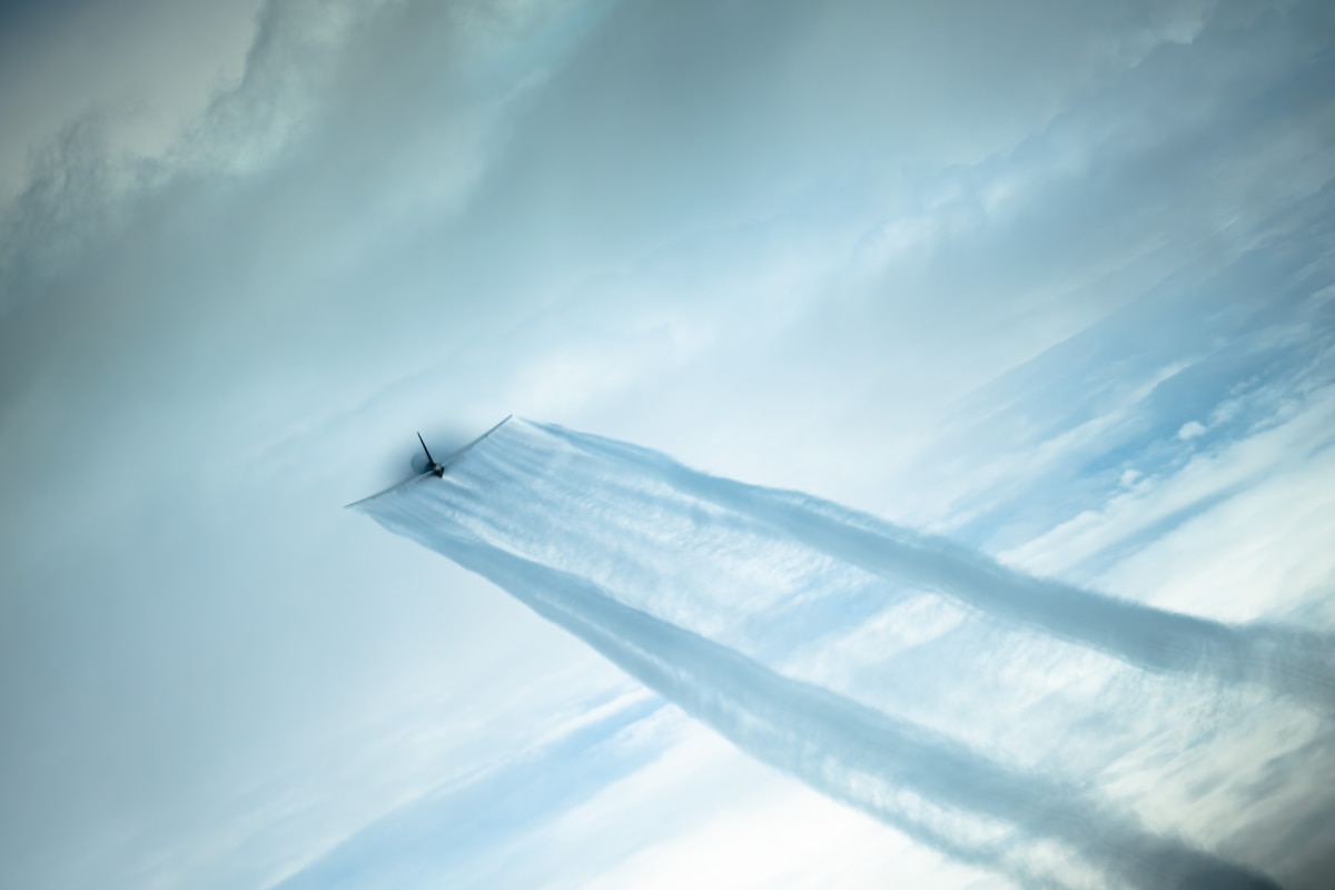 A KC-46A Pegasus, 141st Air Refueling Squadron, 108th Wing, New Jersey Air National Guard, flies over Wausau, Wis. Aug. 5, 2026. The mission offloaded 40,000 pounds of fuel, supporting operational readiness and integration between Air National Guard units. (U.S. Air National Guard photo by Capt. Michael Hong)
