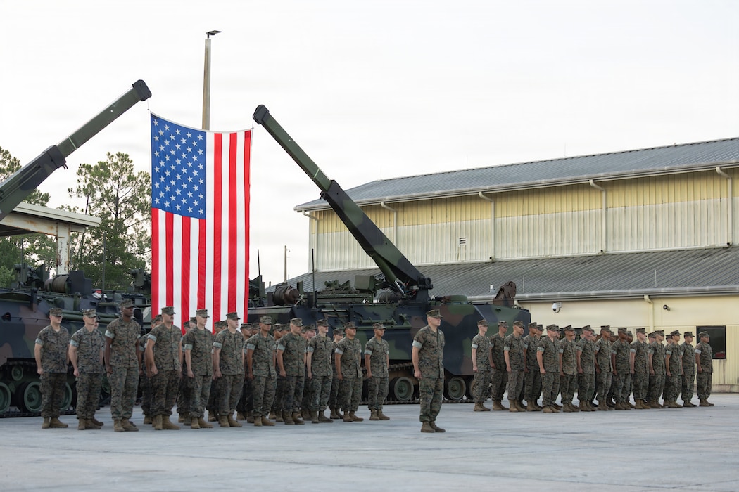 4th AABn Sundown Ceremony
