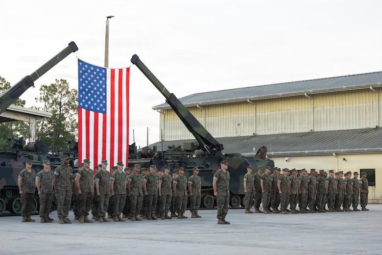 4th AABn Sundown Ceremony