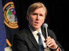 Under Secretary of War for Policy Elbridge Colby speaks during the U.S. Strategic Command’s15th annual Deterrence Symposium in Omaha, Nebraska, August 5, 2026. The Deterrence Symposium is the premiere event for USSTRATCOM, drawing from academic, government, military, and international experts, with the goal of exploring a broad range of deterrence issues and thinking. (U.S. Air Force photo by Zachary Hada)