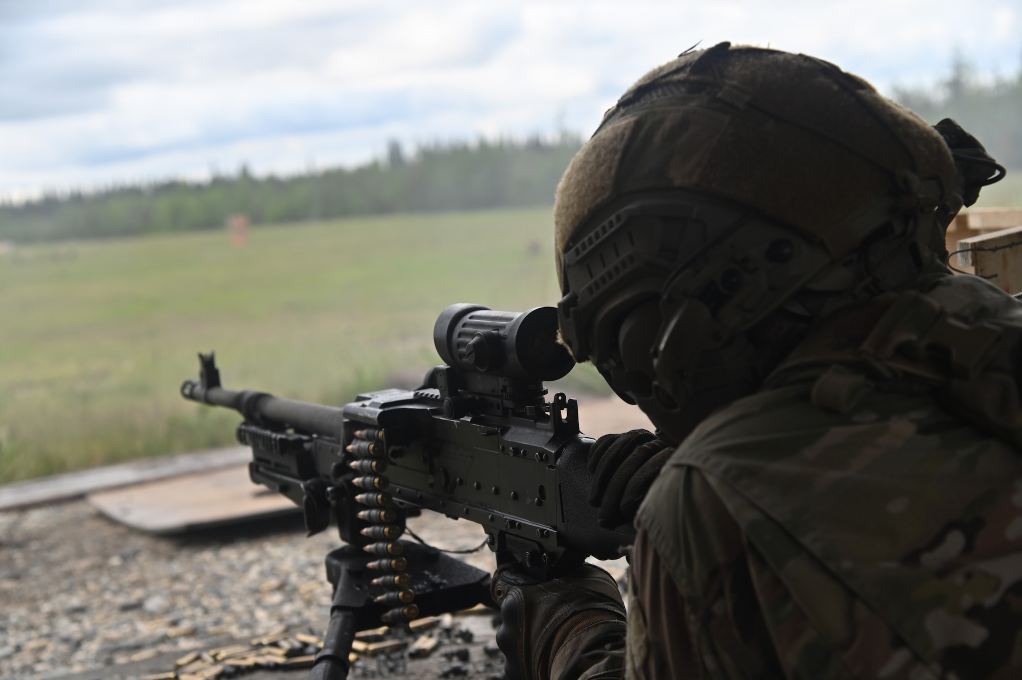 military member fires weapon
