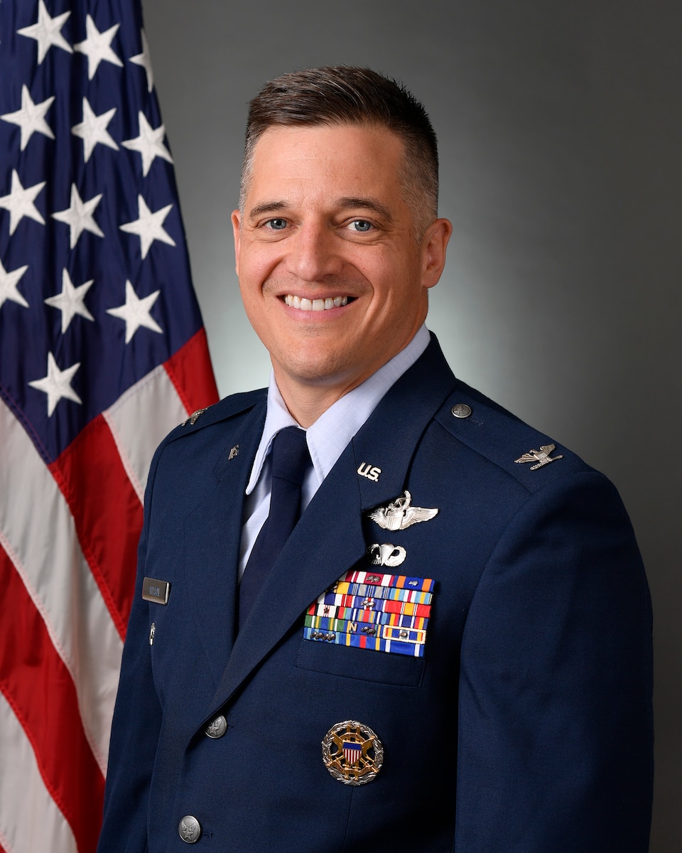 Col. Matthew Wilson Official Photo (U.S. Air Force photo by Eric Dietrich)