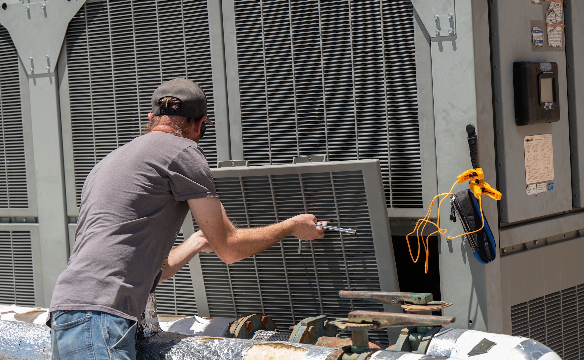 Military and Civilian team members with Mission Delta 2's 15th Space Surveillance Squadron operate and maintain the GEODSS (Ground-Based Electro-Optical Deep Space Surveillance) system at White Sands Missile Range, New Mexico, June 15, 2026. GEODSS rapidly searches for, discovers, and tracks small, dim threats in orbit. One of three locations around the globe, the New Mexico facility was the first to receive the Ground-Based Optical Sensor System (GBOSS) upgrade, which doubles the field of view, doubles the search speed and more than triples the sensitivity of what the U.S. Space Force can see on orbit. A second GEODSS facility in Hawaii completed the GBOSS upgrade in April 2026. The U.S. Space Force's scanning of earth's orbits is now done faster, wider, and clearer than ever before in Medium Earth Orbit (MEO), Geostationary Orbit (GEO), High Earth Orbit (HEO) and cislunar orbits. These enhancements demonstrate the Space Force's investments in modern technologies rapidly transitioned to the warfighter to maintain an asymmetric advantage across the continuum of conflict. (Portions of this photo have been obscured for security purposes.) (U.S. Space Force photo by Dave Grim)