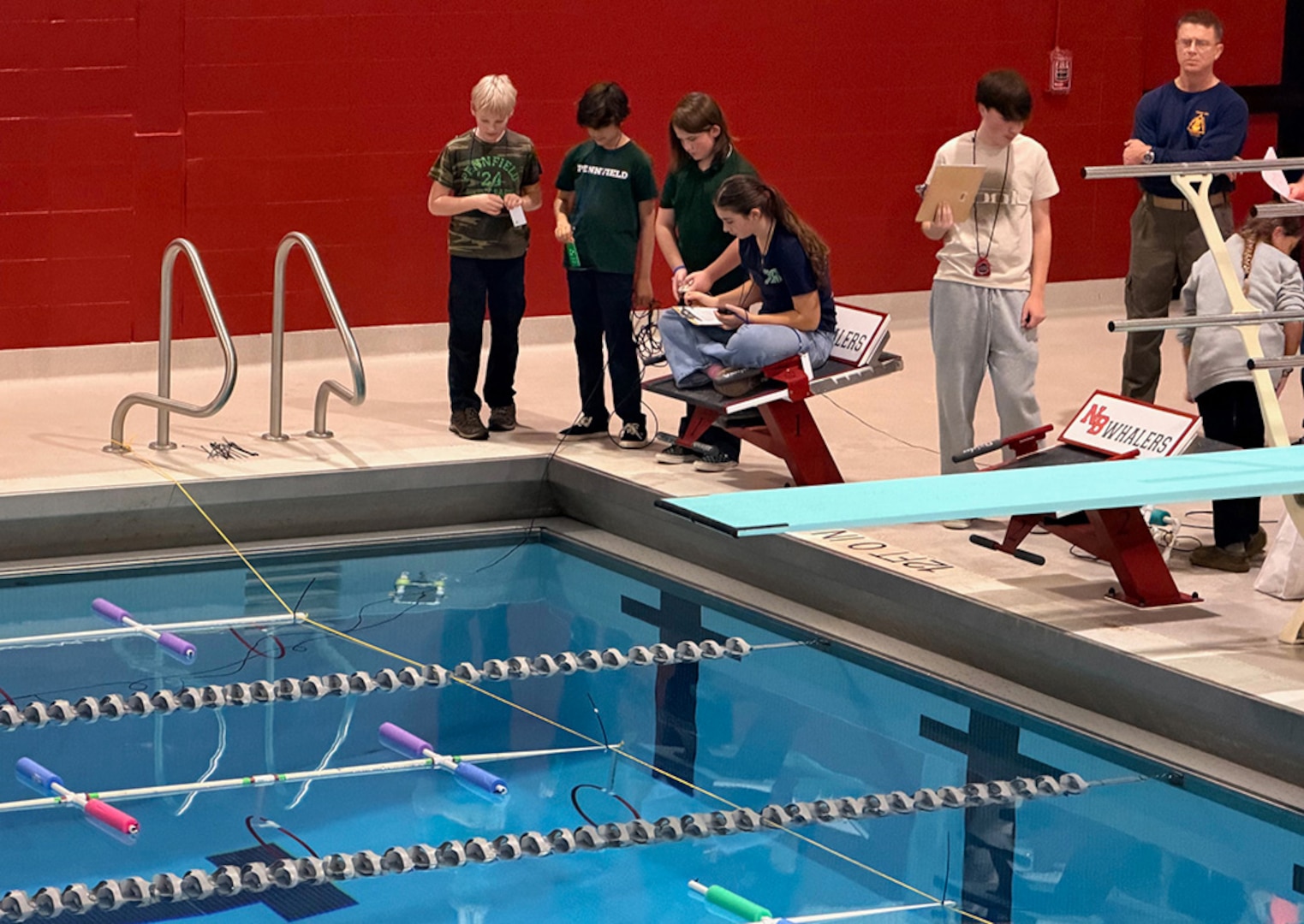 NUWC Division Newport employees mentor four middle school teams in 2026 International SeaPerch Challenge