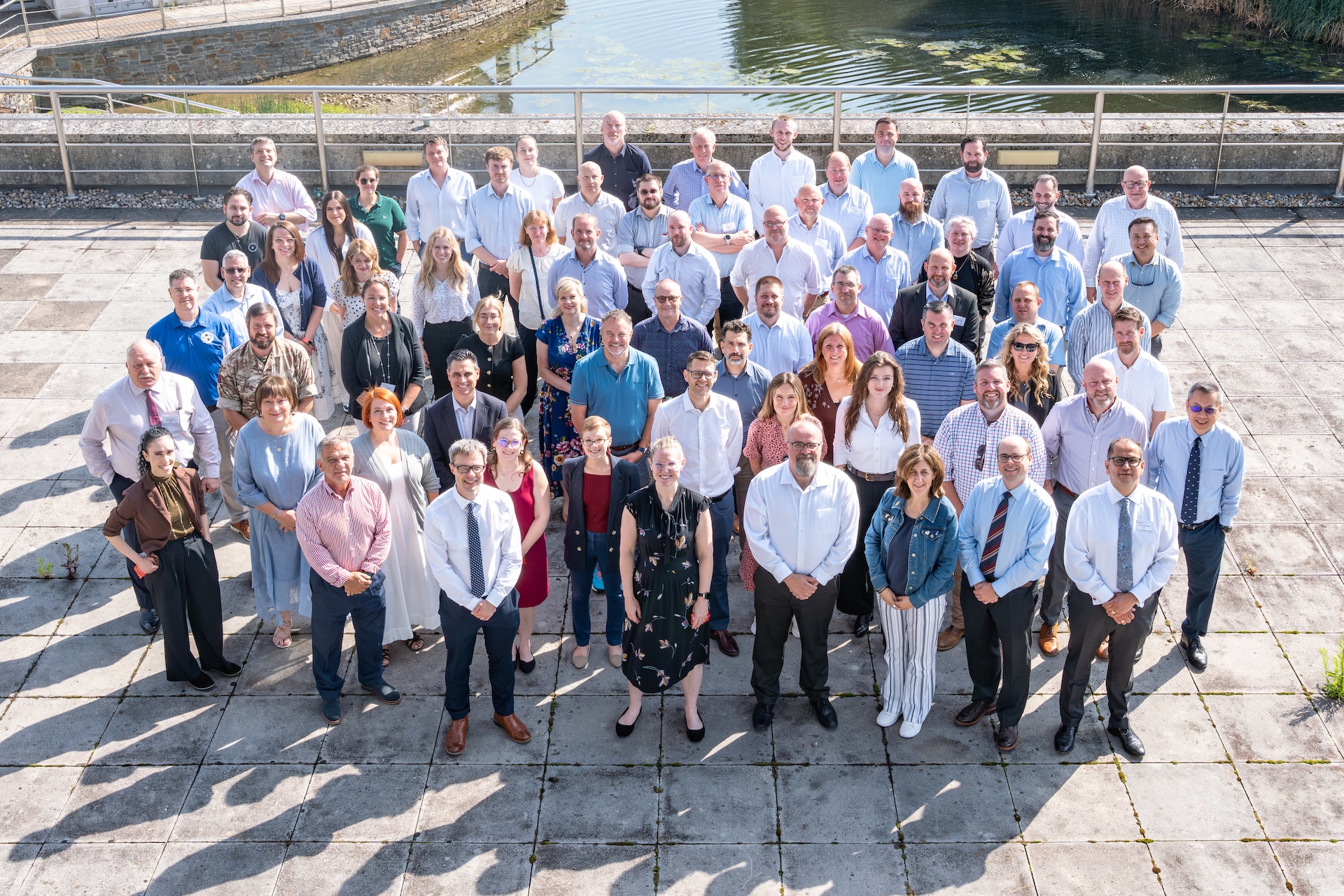 Countering Weapons of Mass Destruction experts from the Capability Program Executive for Chemical, Biological, Radiological and Nuclear Defense, Defense Threat Reduction Agency Joint Science Technology Office and the United Kingdom Ministry of Defence pose for a photo at the CWMD Science, Technology and Acquisition Forum.