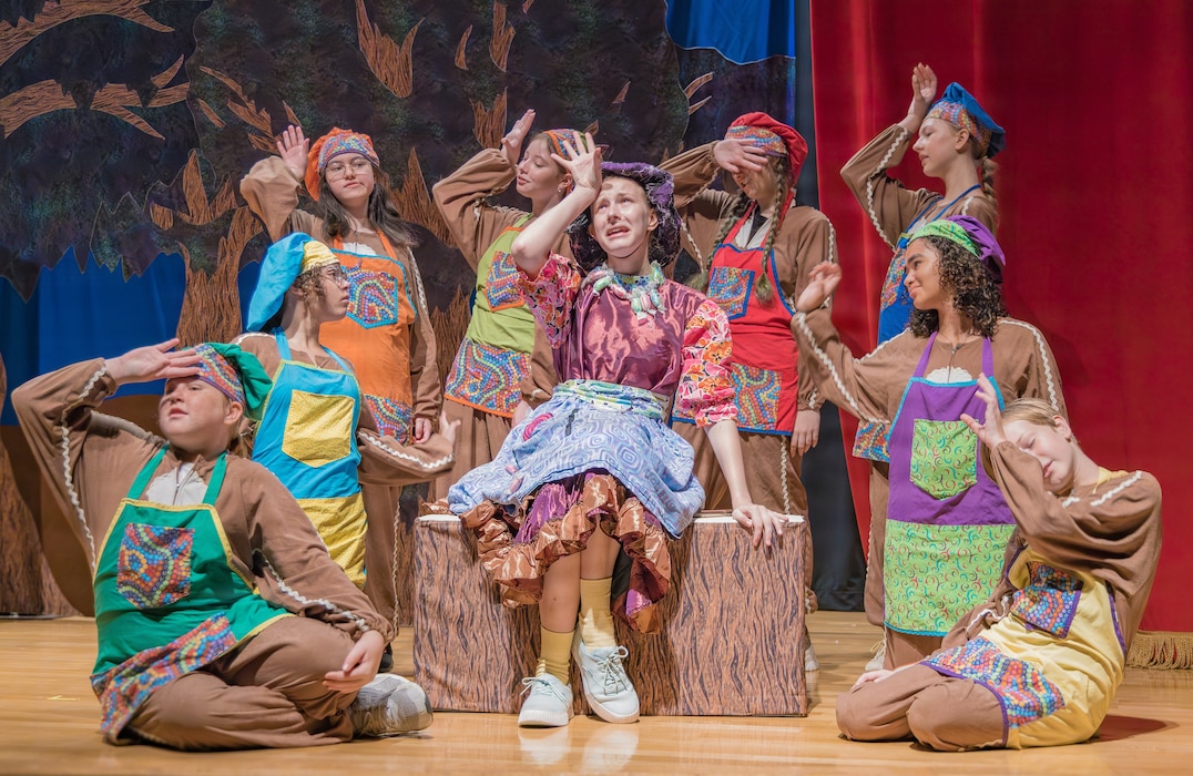 FLEET ACTIVITIES YOKOSUKA, Japan (August 7, 2026) – Children participating in the Missoula Children’s Theatre workshop perform Hansel and Gretel at Commander, Fleet Activities Yokosuka, Japan, (CFAY) Fleet Theater on August 7, 2026. CFAY Child and Youth Programs (CYP) partnered with Missoula Children’s Theatre to provide local military children with an opportunity to explore the performing arts, build confidence and connect with their peers through theater. CFAY provides, maintains, and operates base facilities and services in support of the U.S. 7th Fleet's forward-deployed naval forces, 71 tenant commands, and more than 27,000 military and civilian personnel and their families. (U.S. Navy photo by Sheryl Sullivan)