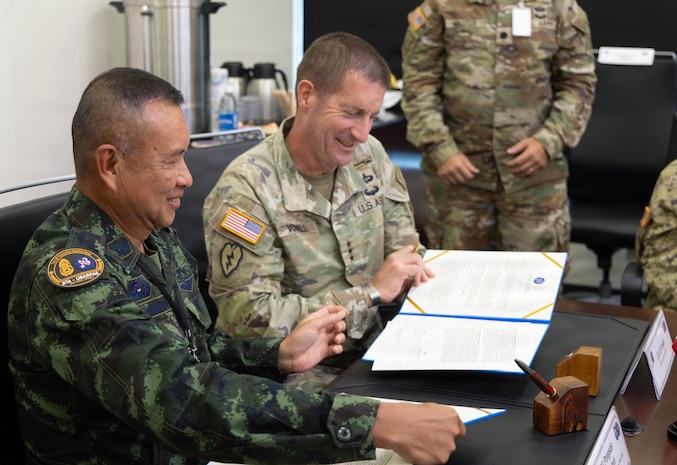 FORT SHAFTER, Hawaii— Senior leaders from the Royal Thai Army and U.S. Army Pacific met Aug. 11-12, 2026, at USARPAC headquarters to discuss priorities, resources and actions for fiscal year 2027, reinforcing the longstanding military partnership between Thailand and the
United States.