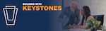 Keystone graphic with text: Building with Keystones