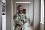U.S. Air Force Capt. Dylan Brown, executive officer at headquarters of the Georgia Air National Guard, poses for a portrait inside the headquarters building at Clay National Guard Center, in Marietta, Georgia, Aug. 8, 2026. Brown was recently recognized as one of the University of Georgia's 40 Under 40 for his contributions to aviation, engineering and mentorship. (U.S. Air National Guard photo by Airmen First Class Kc Calhoun).