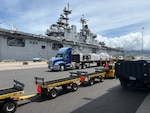 A ship at DLA Distribution Pearl Harbor.