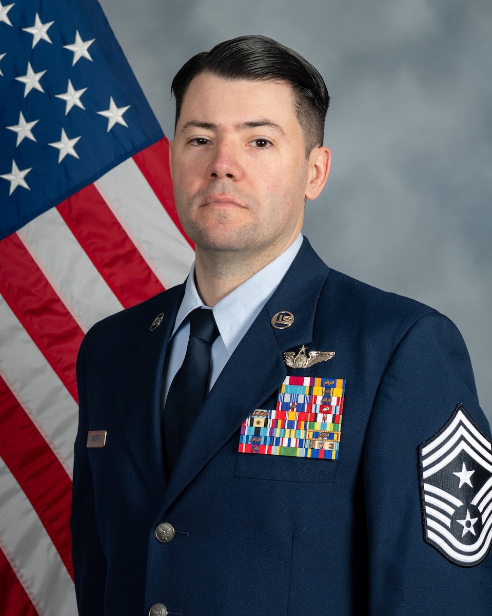CMSgt Simmura poses for a photo