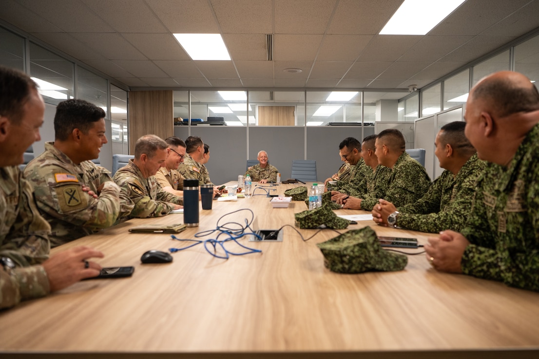 disaster response planning meeting with Colombia