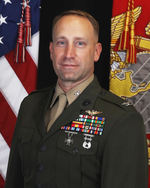 Colonel William R. Wallace, Commanding Officer, Headquarters Service Battalion, Marine Corps Recruit Depot, San Diego, CA