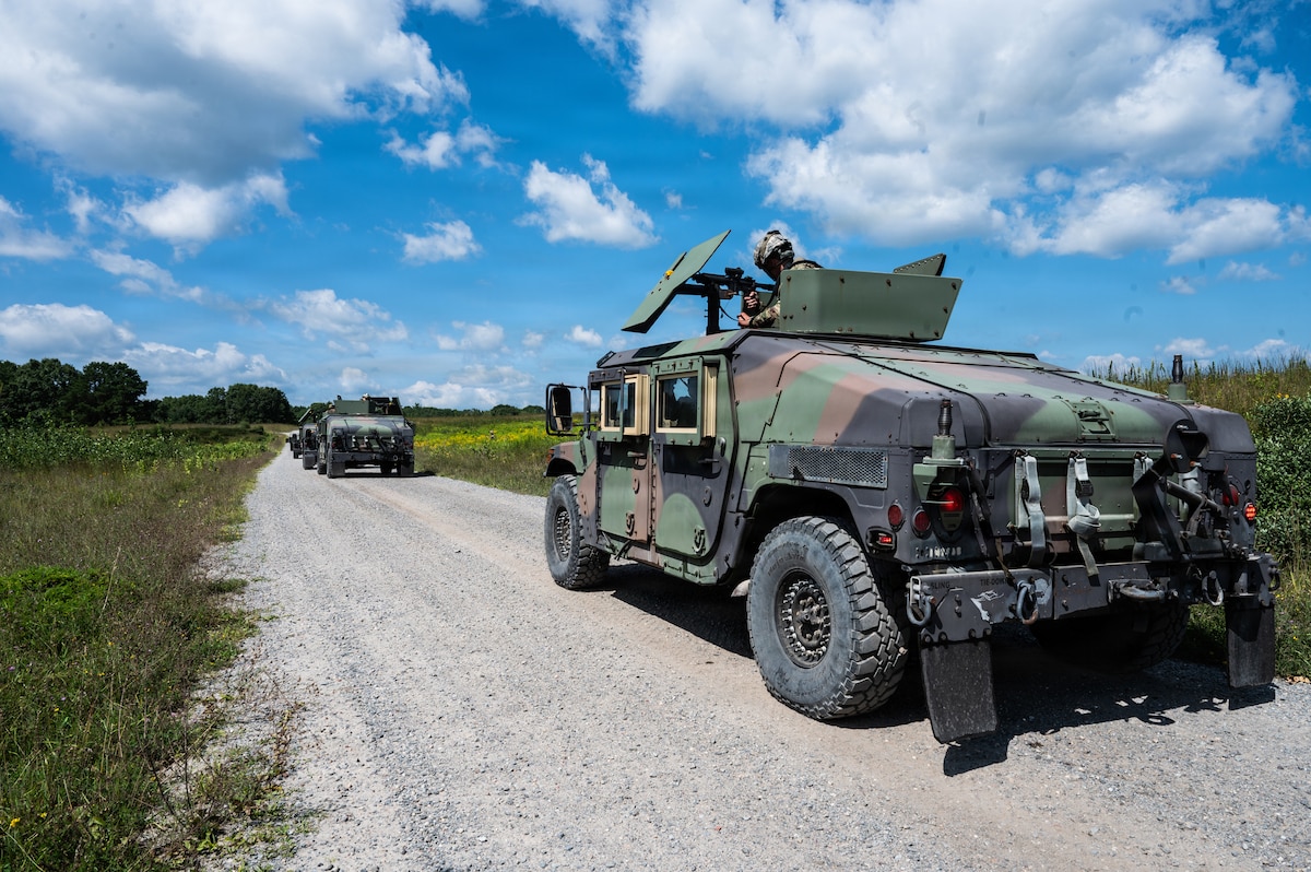 Airmen execute tactical convoy movements.