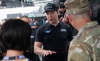 VNG Soldiers, Airmen take enlistment oath at NASCAR race