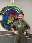 Air Force Capt. Brittnie Wedel, a 36th Operations Support Squadron air battle manager, directs air defense assets during Exercise Valiant Shield 26 at Andersen Air Force Base, Guam, July 1, 2026.