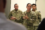 Military and civilian leaders receive a capabilities brief during Distinguished Visitors Day at Cyber Fortress 26 July 31, 2026, at the State Military Reservation in Virginia Beach, Virginia. Hosted by the Virginia Army National Guard’s 91st Cyber Brigade, Cyber Fortress is one of the nation's premier military exercises focused on a whole-of-government response to significant cyber threats impacting critical infrastructure and key resources, and the only Army National Guard cyberspace operations exercise that includes capability certification or re-certification. This year’s exercise scenario focused on hydroelectricity and brought together Active, Reserve, and National Guard components of the U.S. military and NATO partners, as well as local, state, and federal government agencies and civilian partners from private industry. (U.S. National Guard photo by A.J. Coyne)