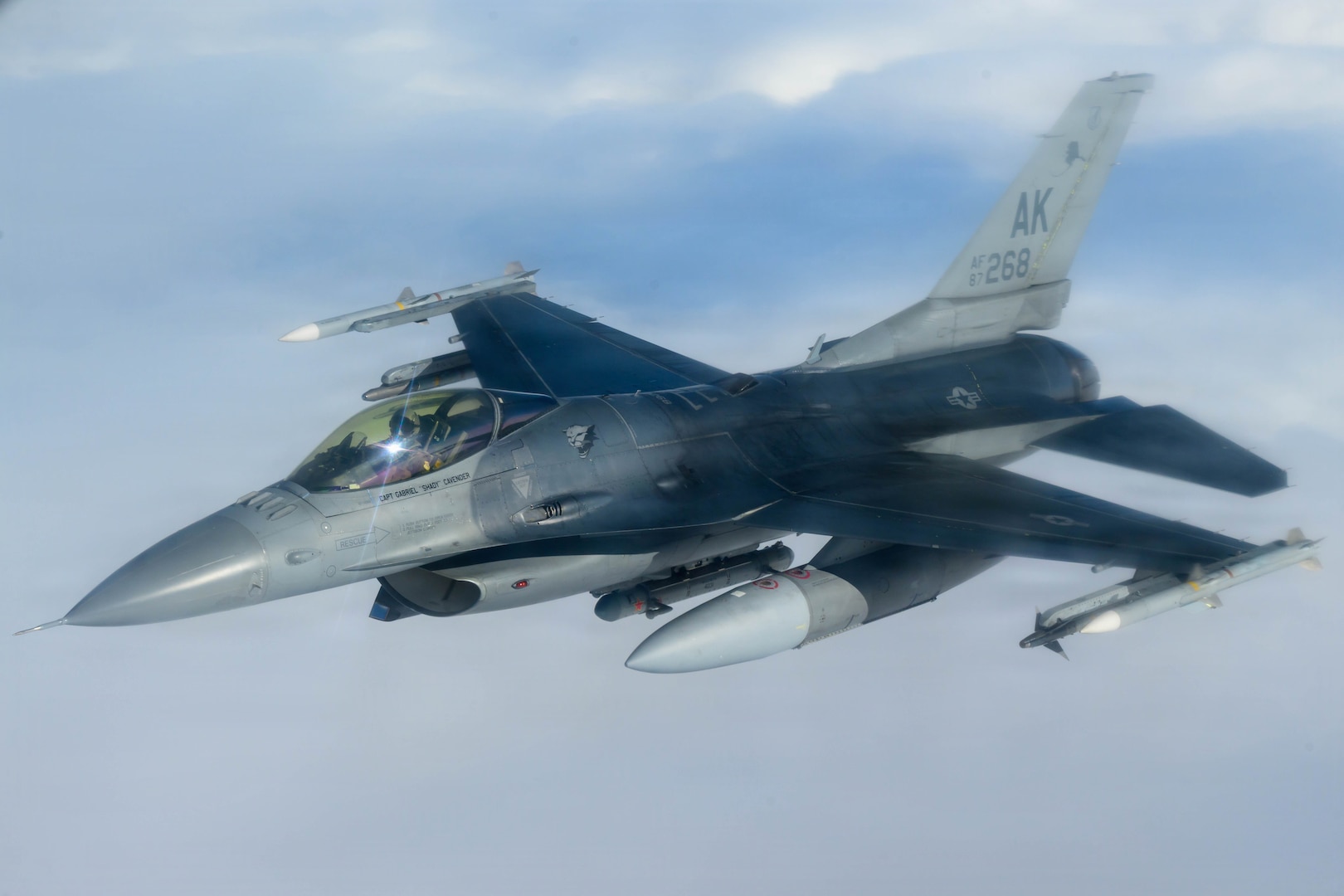 F-16 Fighting Falcon over Eielson AFB, AK