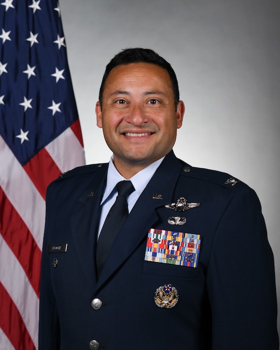 Official biography photo of U.S. Air Force Col. Nicolas Alcocer, 302nd Airlift Wing commander. (Courtesy photo)