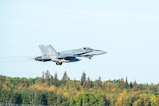 CF-18 Hornet takes off from 4 Wing at Cold Lake, Alberta