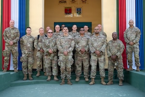 National Guardsmen performing engineering work in Paraguay