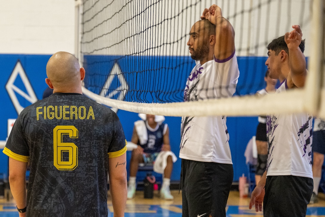 Players on the court.
