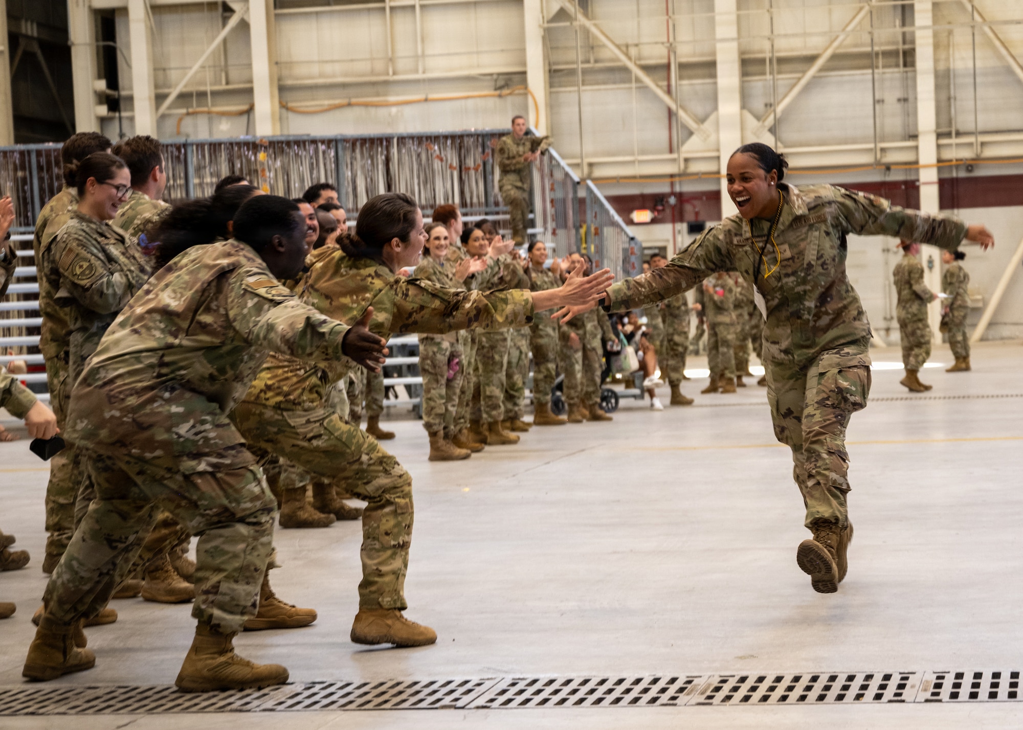 Airmen running