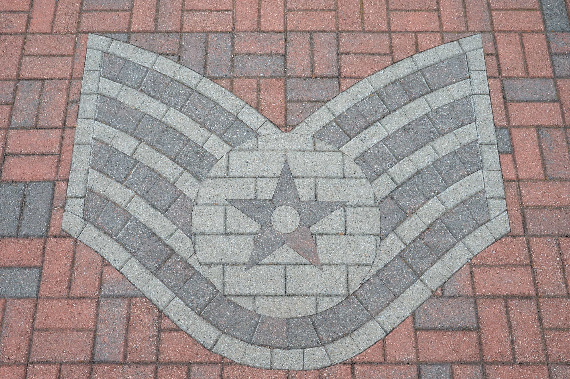 An insignia on the ground