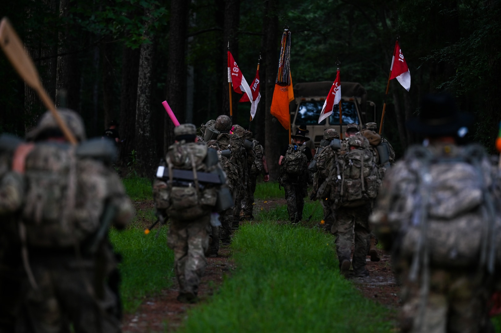 2-183rd Cavalry cases colors after more than two decades of service