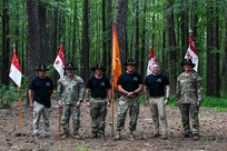 2-183rd Cavalry cases colors after more than two decades of service