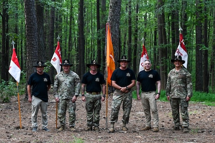 2-183rd Cavalry cases colors after more than two decades of service