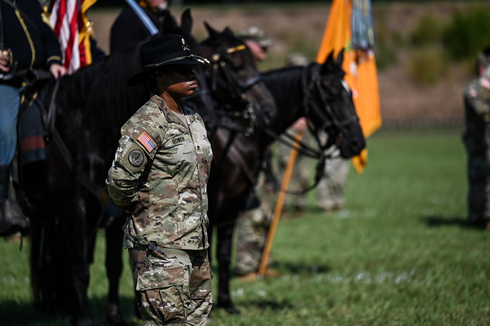 2-183rd Cavalry cases colors after more than two decades of service