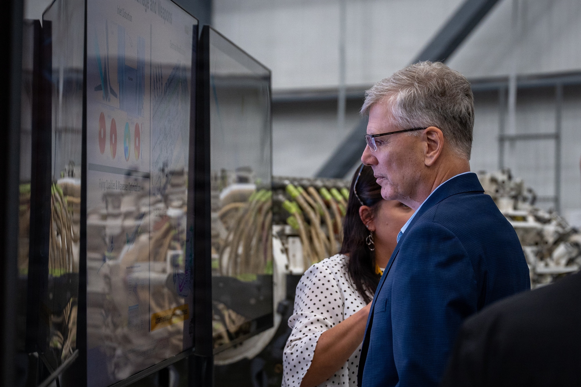 Secretary of the Air Force Troy Meink tours the National Institute for Aviation Research facility in Wichita, Kansas, Aug. 12, 2026. Secretary Meink met with aviation experts to learn more about the research and technology capabilities that help strengthen the nation’s aviation industry and support the future of airpower. (U.S. Air Force photo by Airman Daniel Obi)