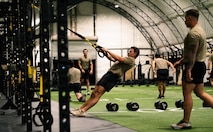 People warming up for a workout