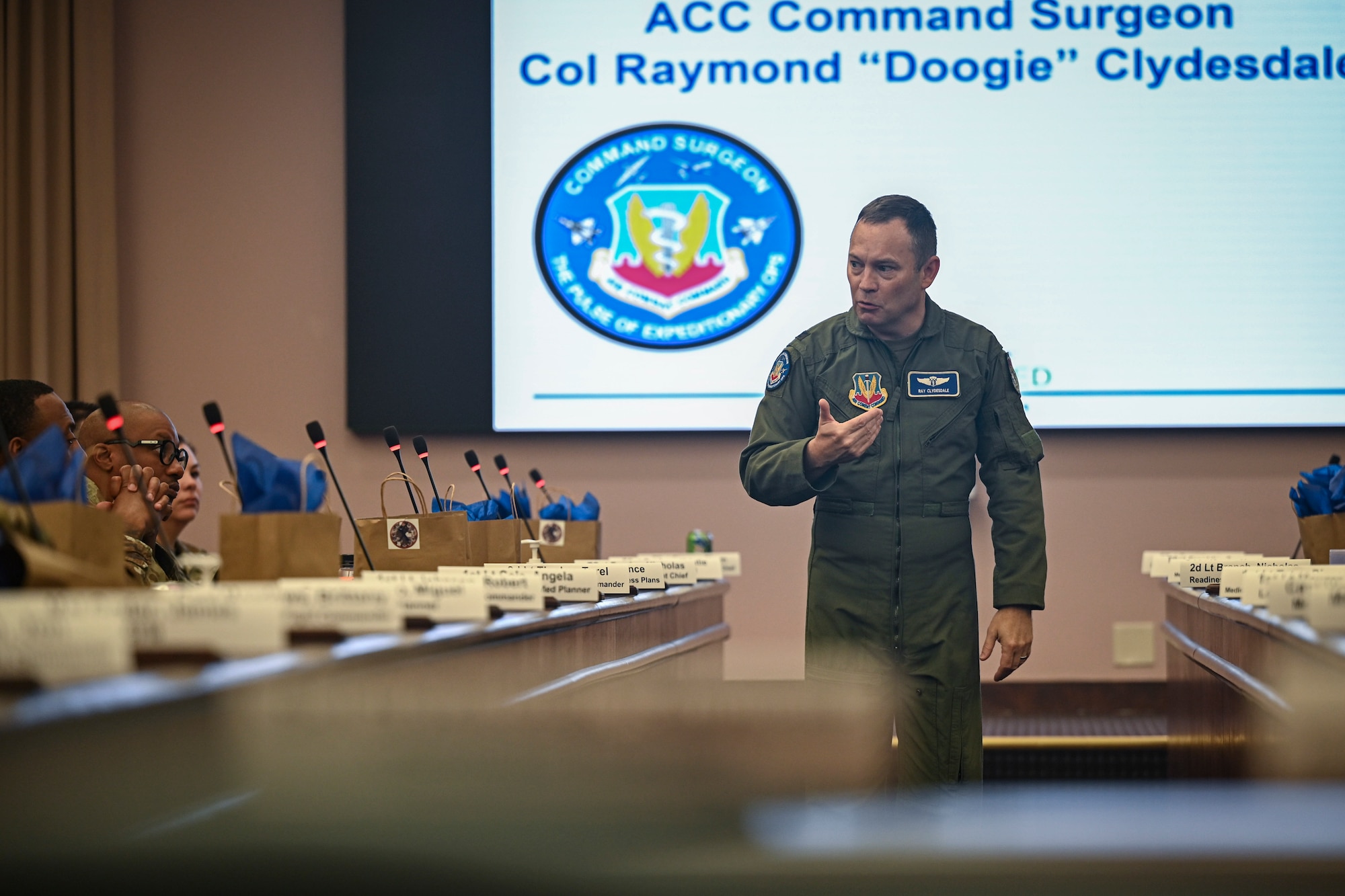 Clydesdale talked about the importance that medical personnel receive and training in preparation for deployments.