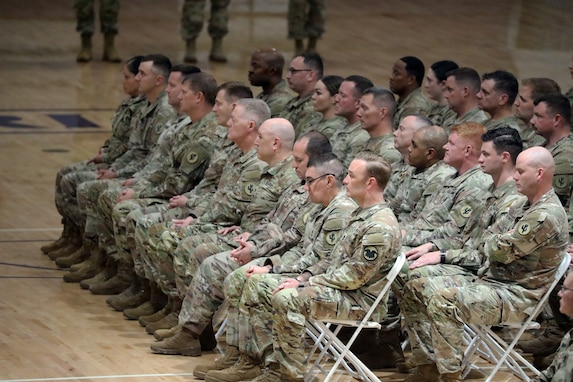 103rd Sustainment Command (Expeditionary) marks return home during redeployment ceremony in Norwalk, Iowa