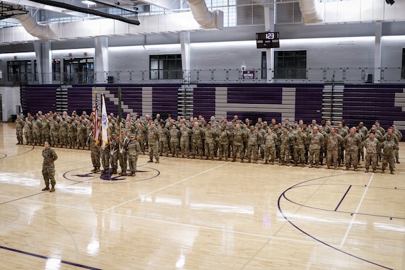 103rd Sustainment Command (Expeditionary) marks return home during redeployment ceremony in Norwalk, Iowa