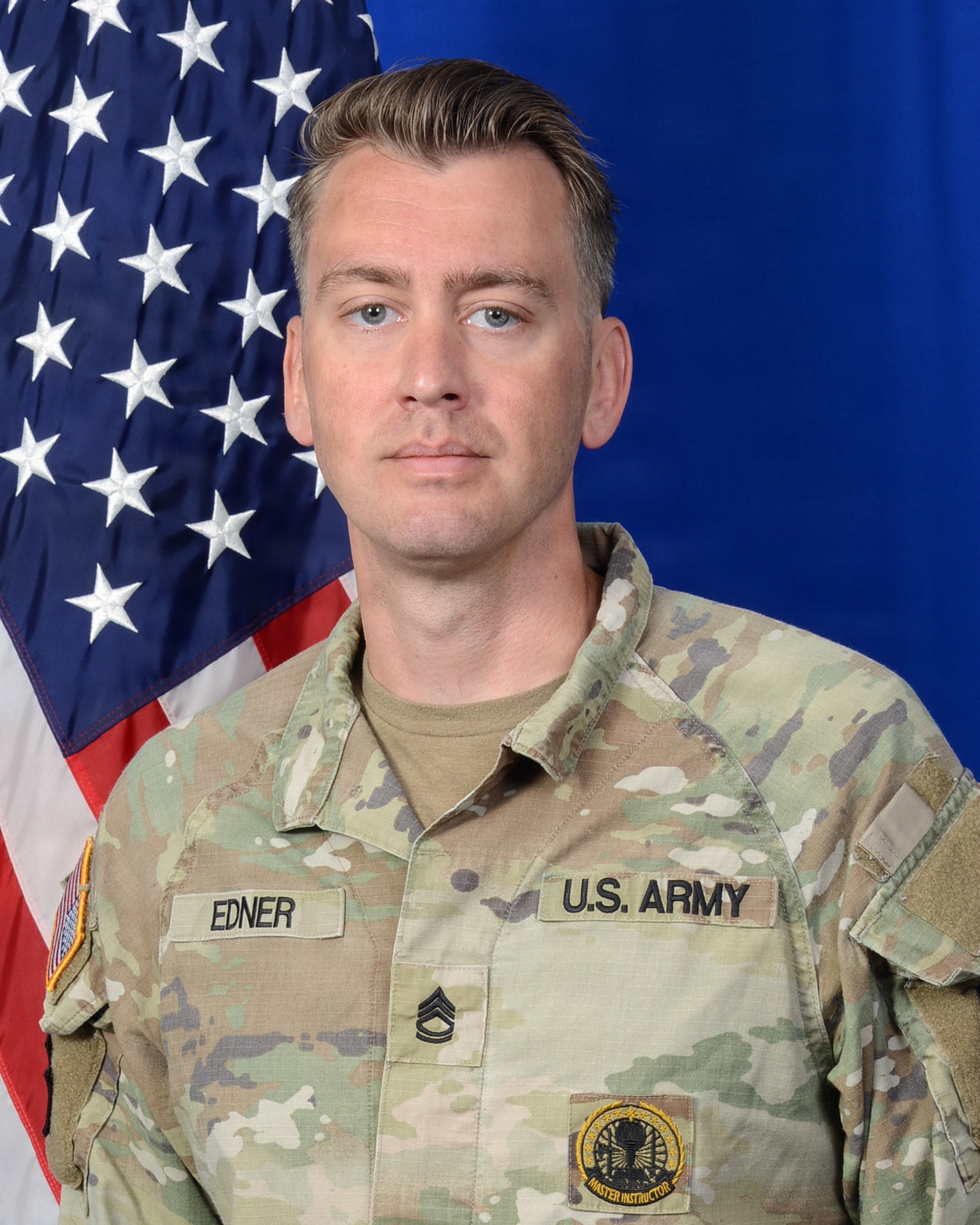 Sgt. 1st Class Timothy Edner, a Basic Leader Course senior facilitator with the 166th Regiment – Regional Training Institute, poses for a portrait at Fort Indiantown Gap, Pennsylvania. Edner was selected as the 166th Regiment's Fiscal Year 2026 third-quarter Instructor of the Quarter for his contributions to the development and validation of the Army’s new 29-day Basic Leader Course. (Courtesy Photo)