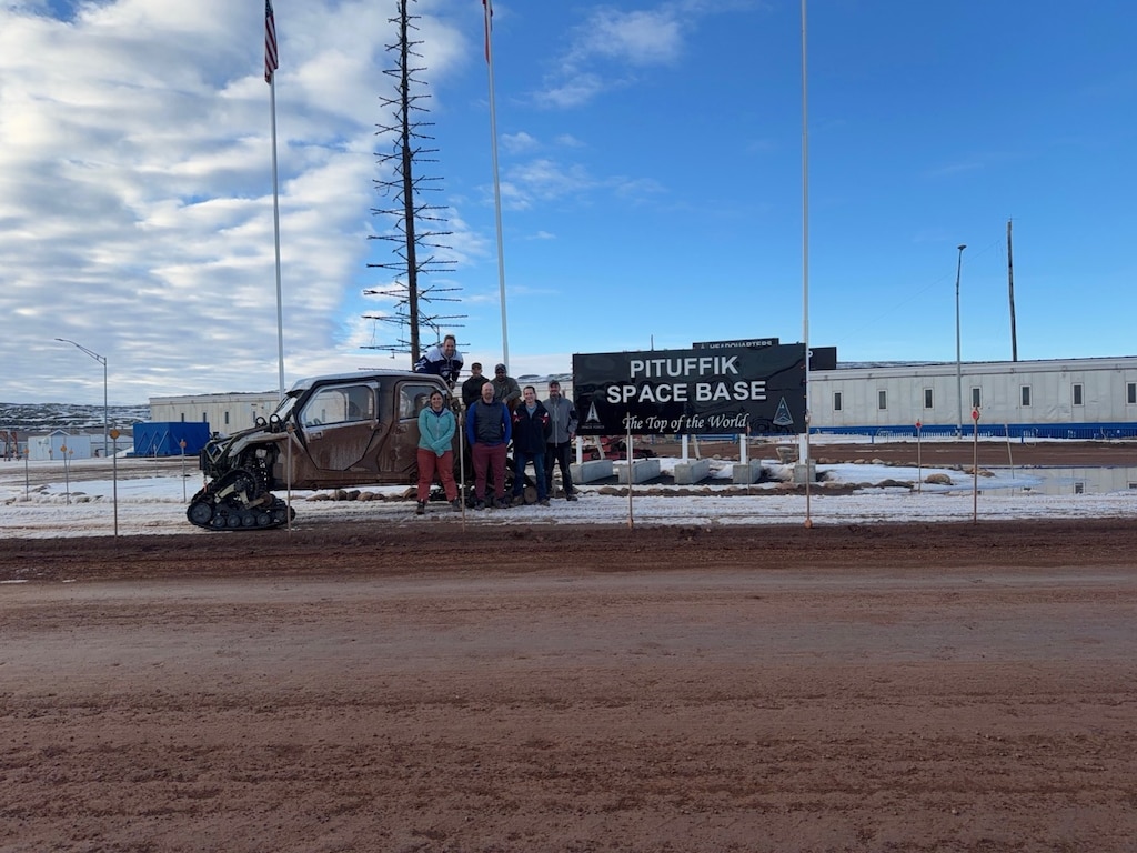 Participants at the Ship-to-Shore test event at Pituffik Space Base in Greenland.