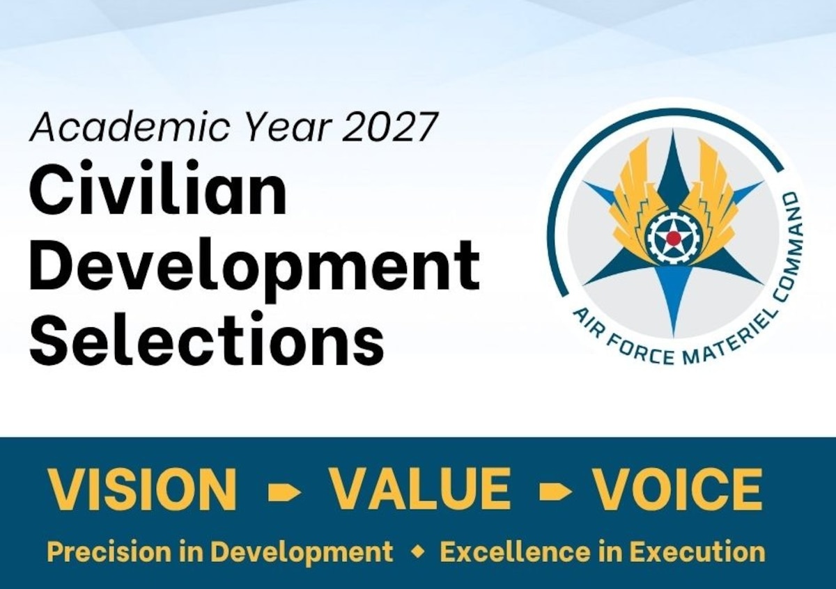 Graphic that states Academic year 2027 Civilian Development Selections