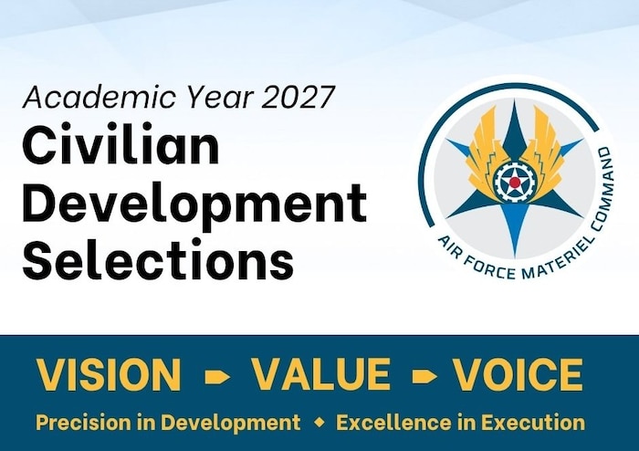 Graphic that states Academic year 2027 Civilian Development Selections